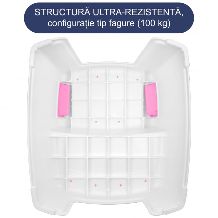 Scaunel inaltator WC pentru copii, FizioTab®Kids Two Step Stoll Alb/Roz