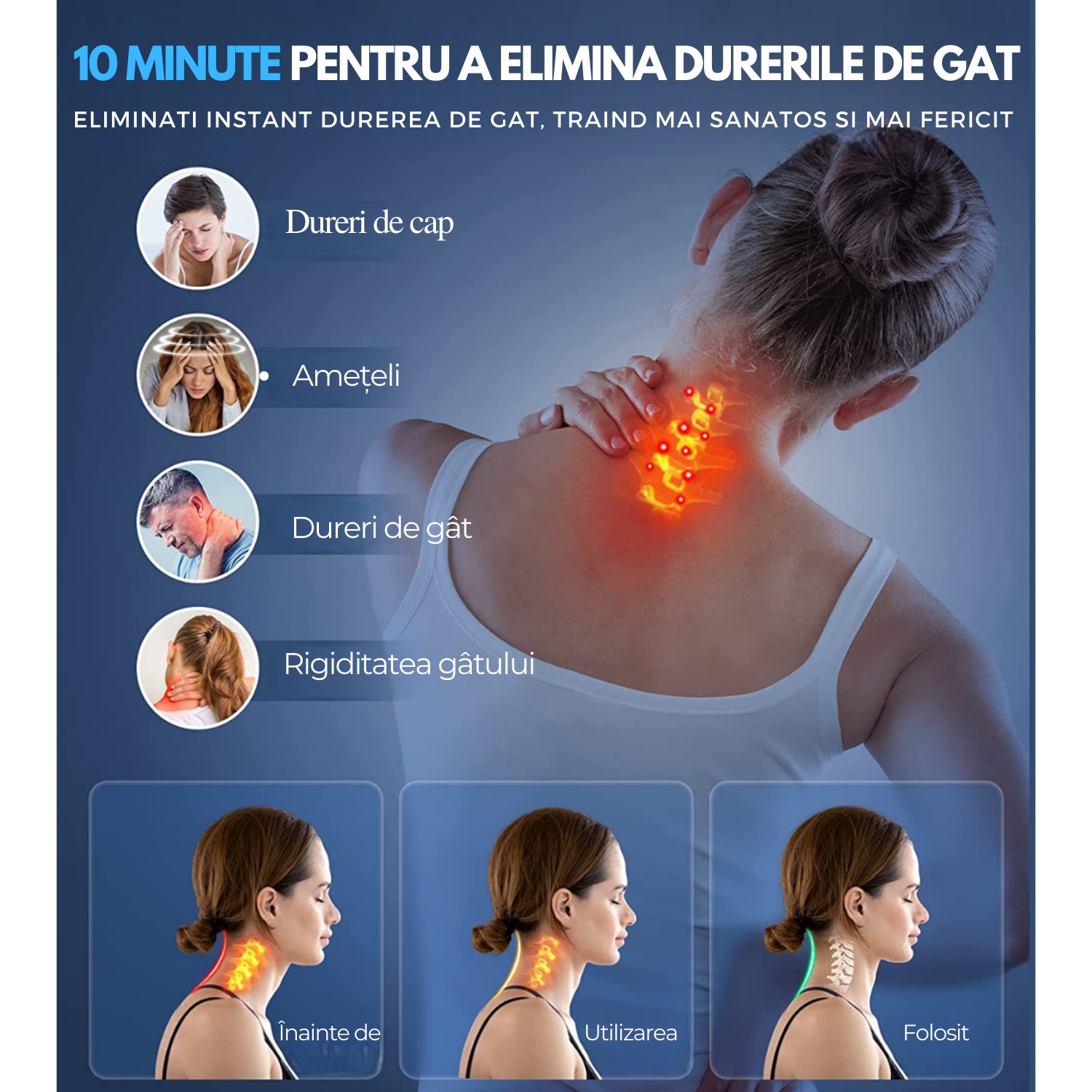 Set 2 x Perna pentru musculatura gatului