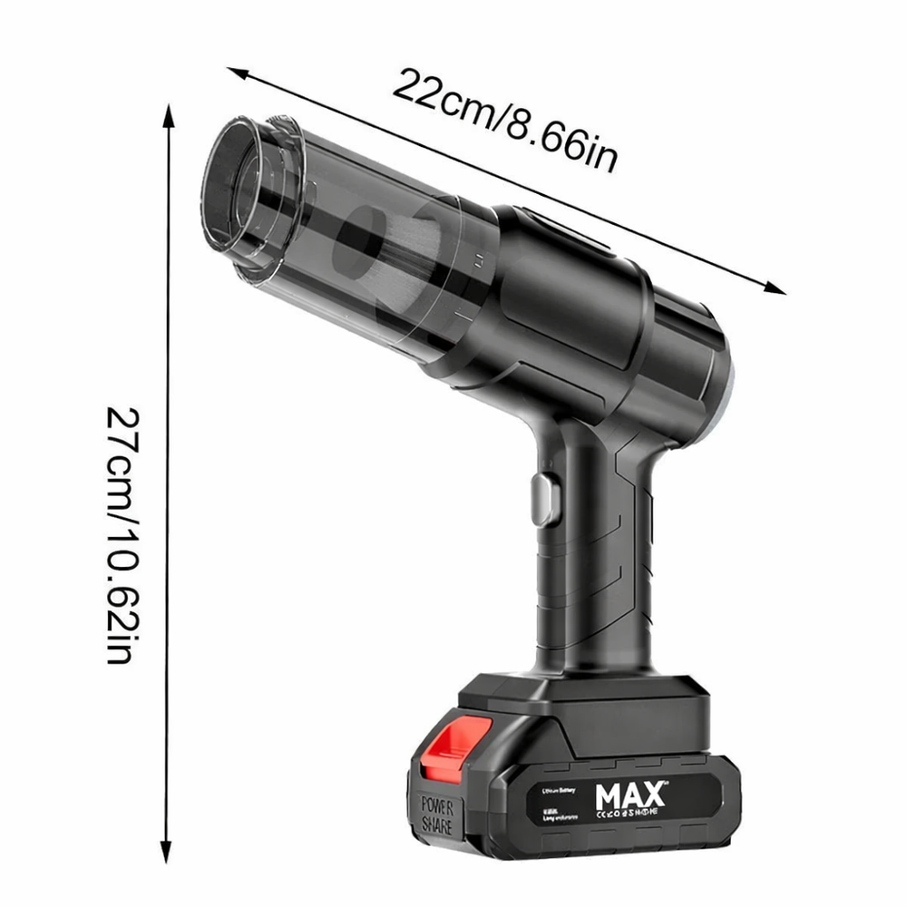 Aspirator auto 150 W cu acumulator, filtru HEPA