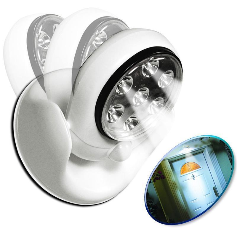 Bec Light Angel fara fir ajustabil cu senzor de miscare 360 grade si 7 leduri