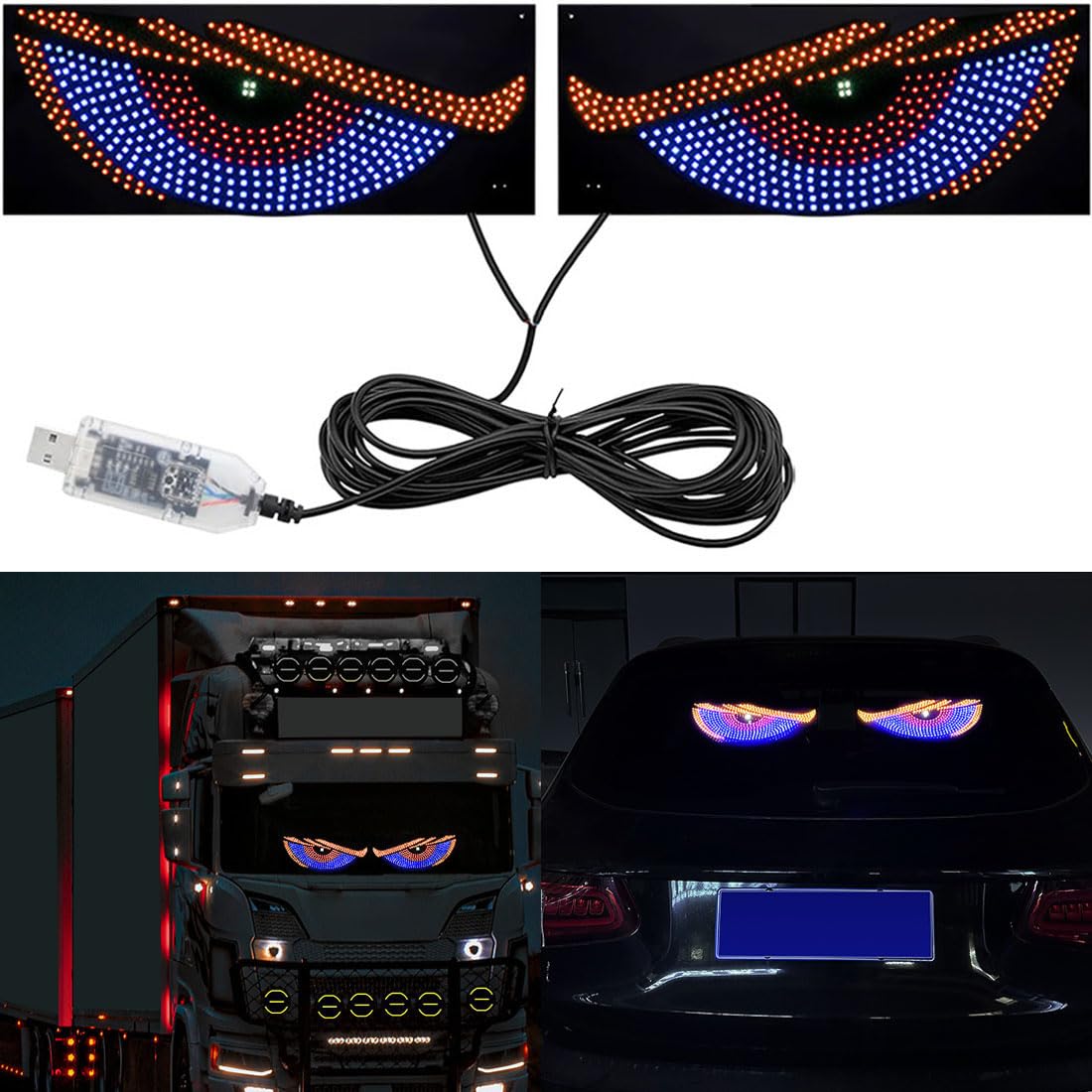 Panou LED Matrix auto, Ochi de Demon