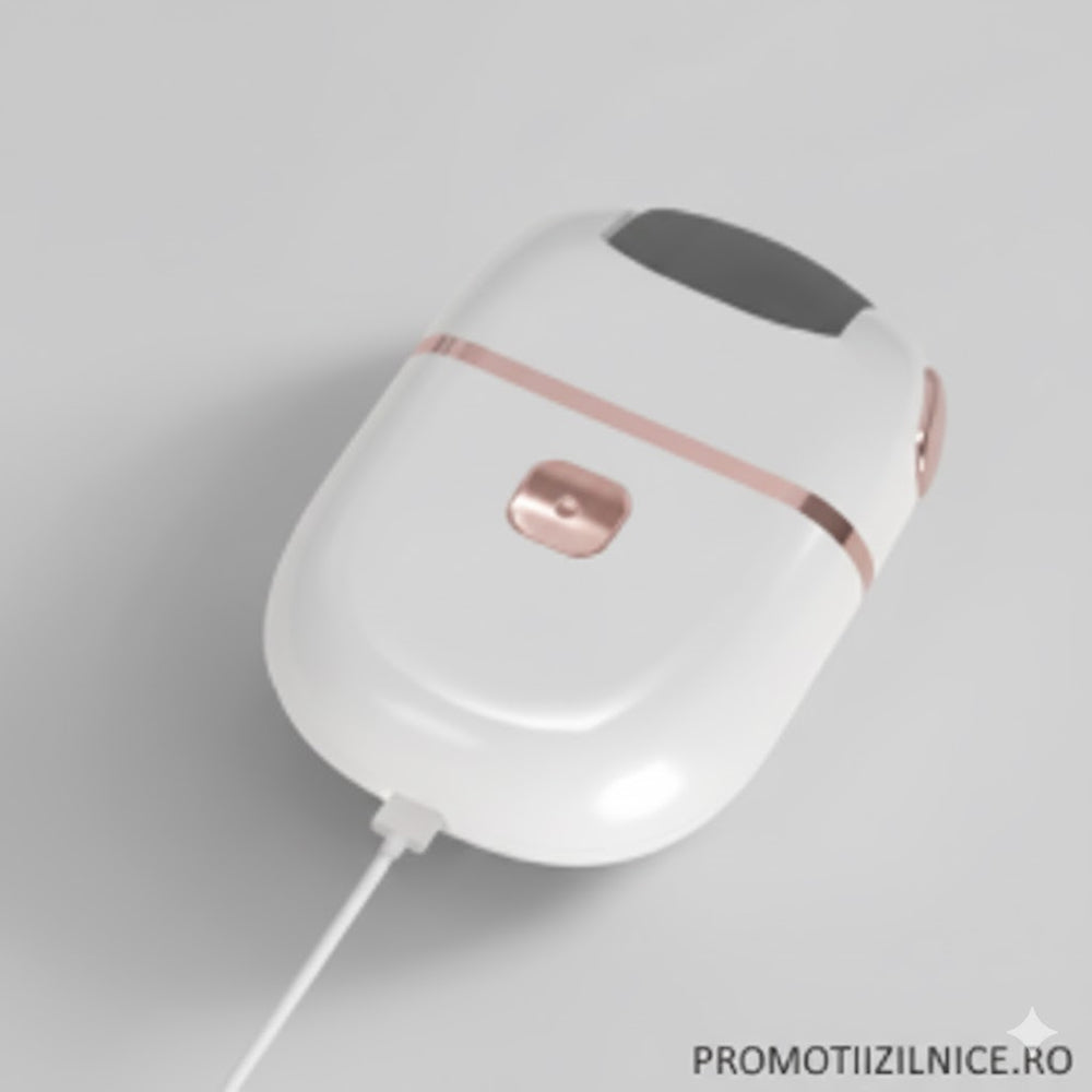 Pila electrica reincarcabila pentru calcaie, 2 viteze, rezistenta la apa