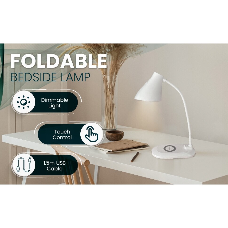 Lampa LED de birou, incarcare wireless