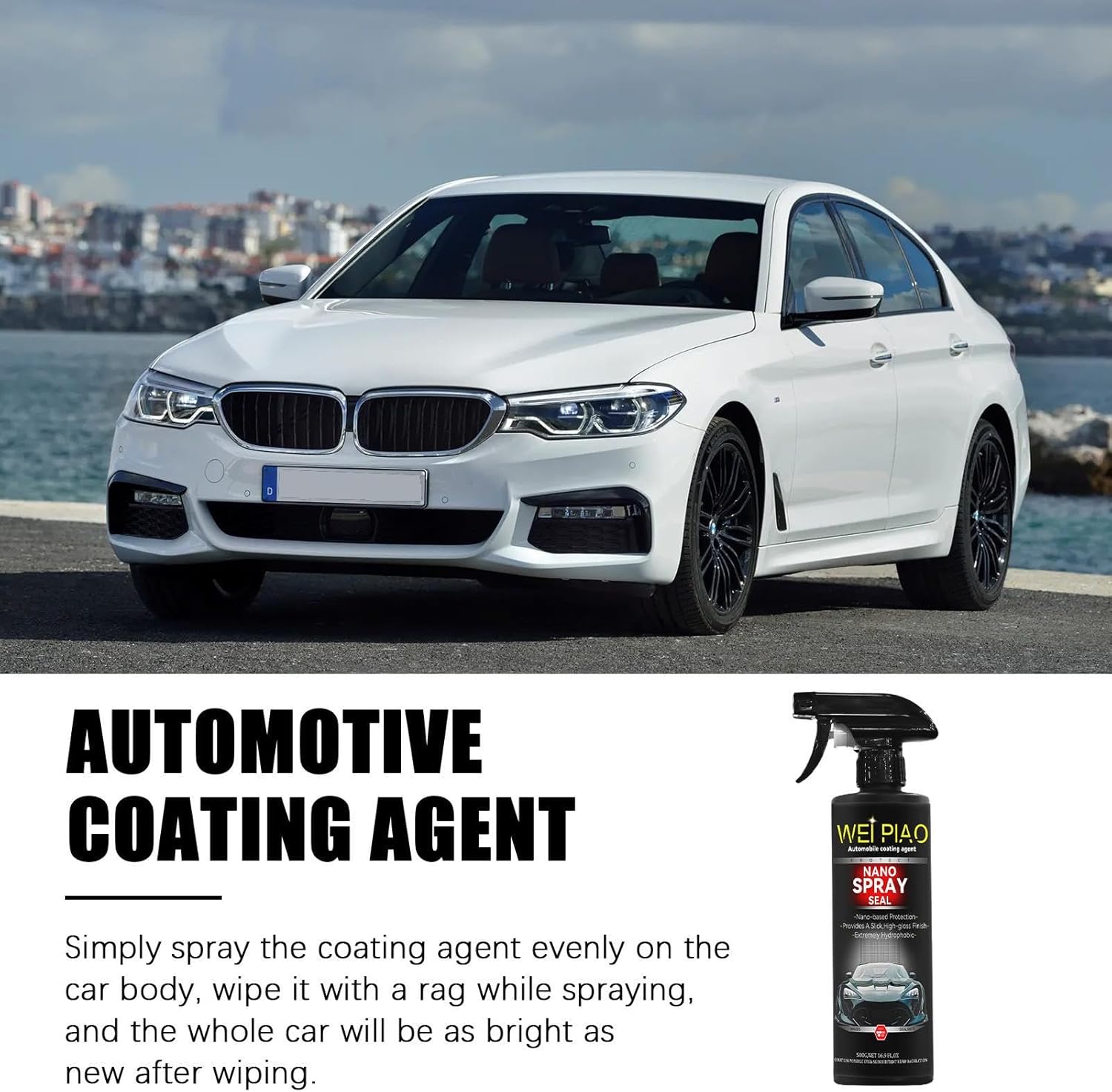 Set 2 x Spray Nano pentru masina cu acoperire rapida