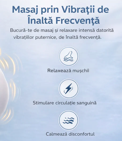 Aparat de masaj pentru genunchi cu incalzire, vibratii si control tactil