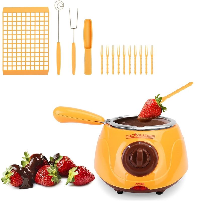 Aparat electric pentru topit ciocolata + Set Fondue Chocolatiere