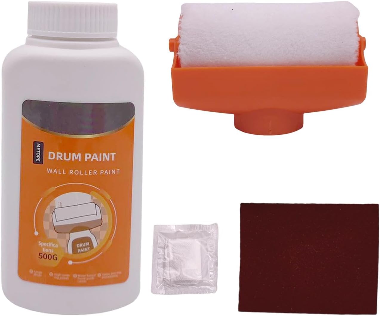 Set 3 x Trafalet cu rezervor si vopsea lavabila alba