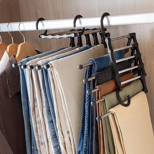 Set 2 x umeras organizator pantaloni, in cascada