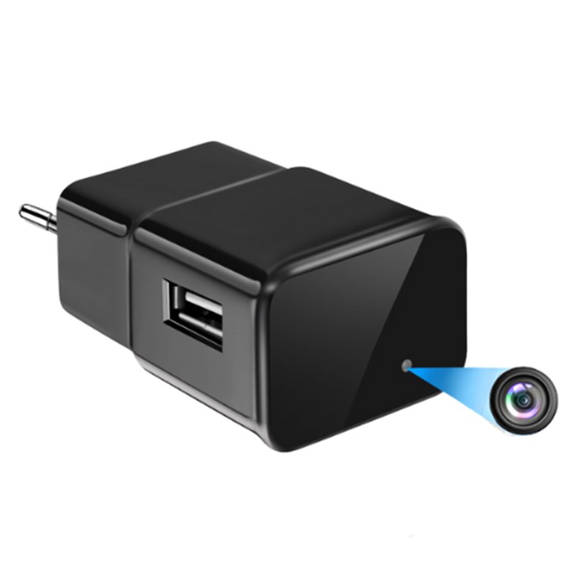 Mini camera video tip incarcator, Wi-Fi, Full HD, microfon