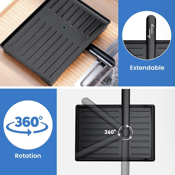 Scurgator vase 2 niveluri, suport tacamuri si pahare