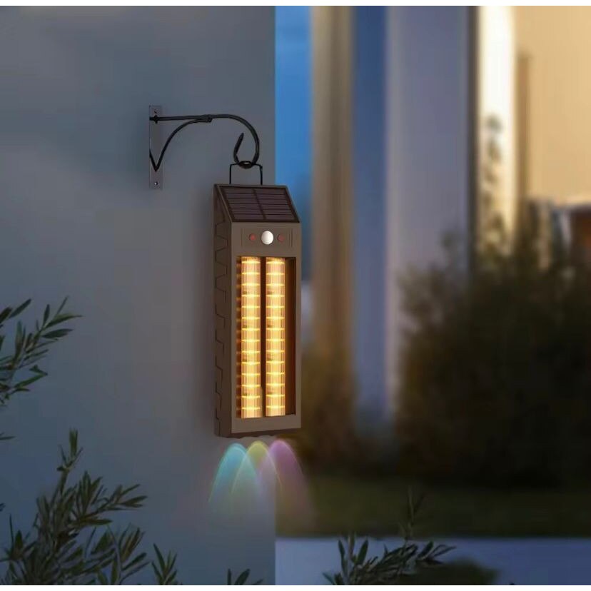 Set 2 x Lampa solara cu senzor de miscare, 18W, 1200 LM