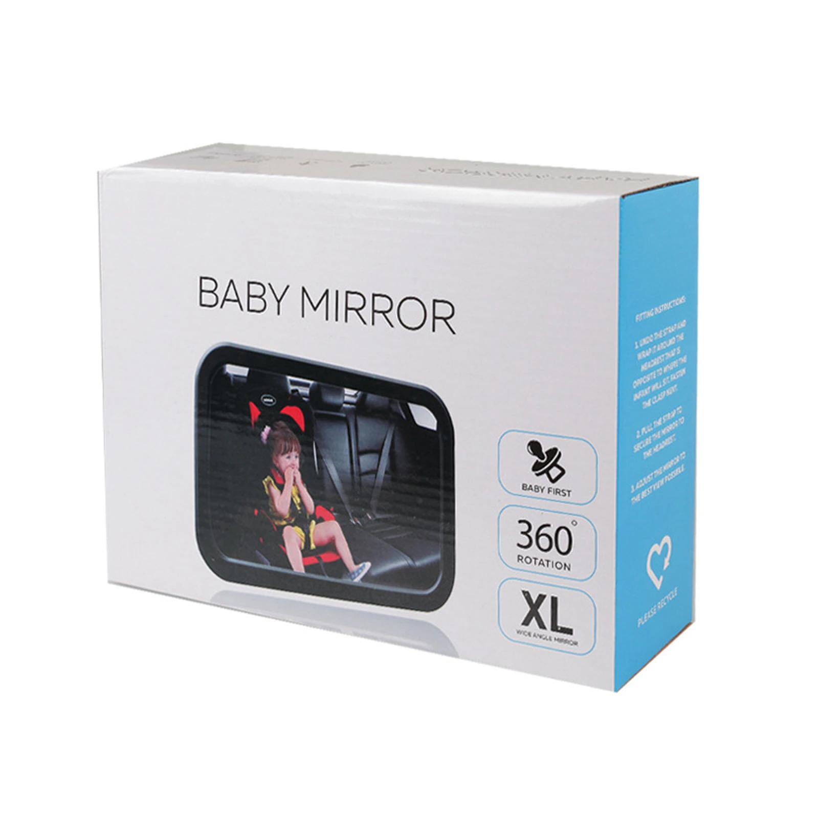 Oglinda auto supraveghere bebe, fixare pe tetiera masinii