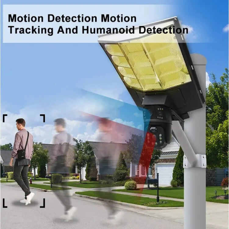 Lampa stradala solara cu camera Wi-Fi V380 PRO