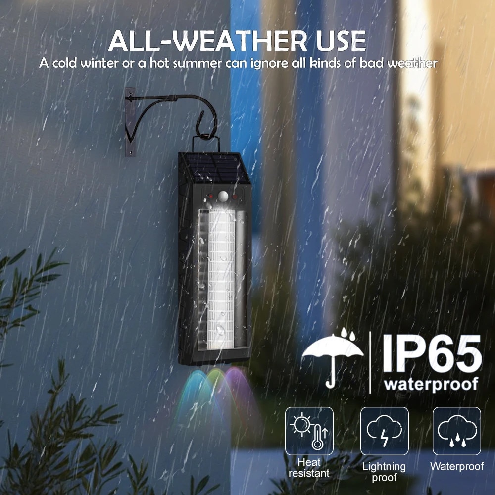 Lampa solara cu senzor de miscare, 18W, 1200 LM