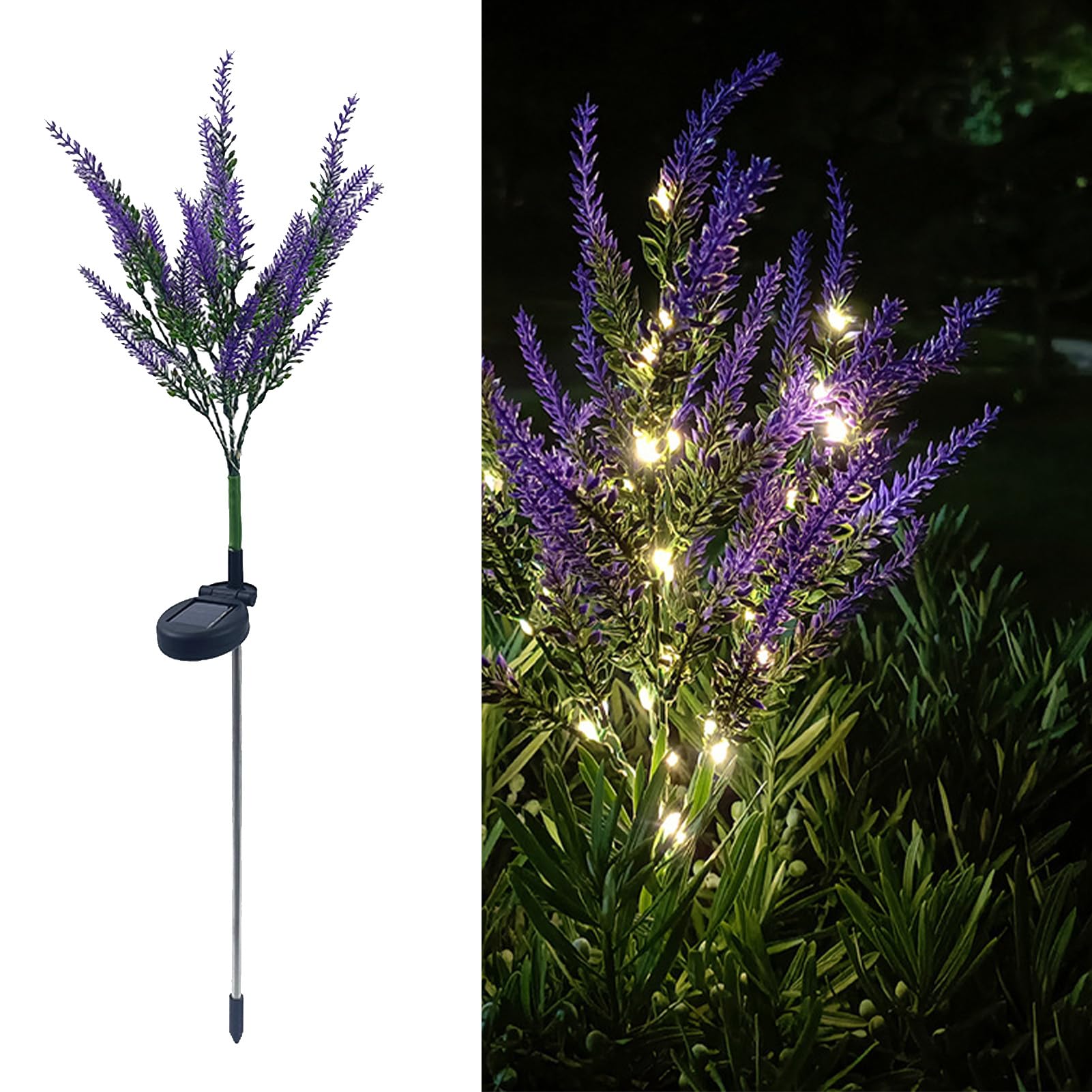 Set 2 x lampa solara, Lavanda