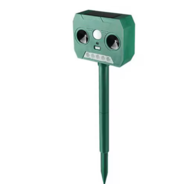 Set 2 x Aparat solar antidaunatori, cu ultrasunete si senzor de miscare