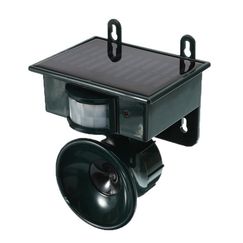 Dispozitiv solar impotriva pasarilor cu detector PIR