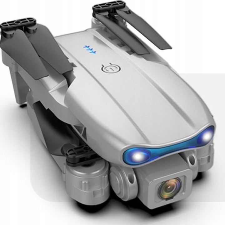 Drona cu 2 camere video, 3 x acumulator 1800 mAh, Gri