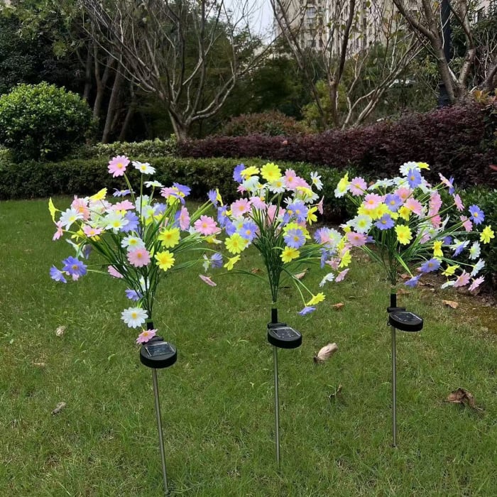 Set 2 x Lampa solara Margarete, 70 cm, LED Multicolor, IP 66