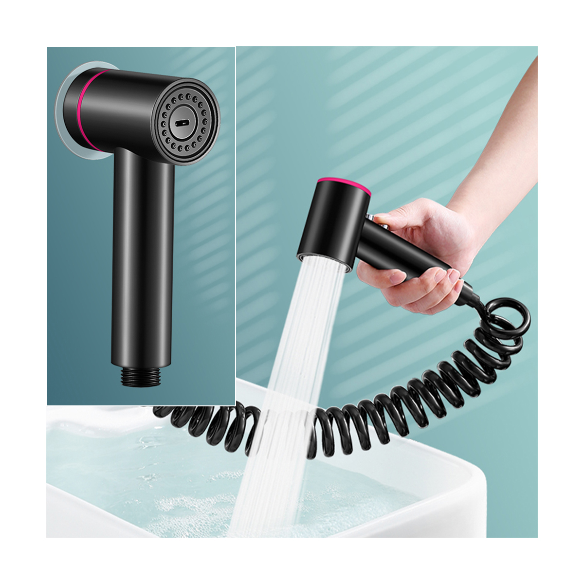 Dus igienic cu furtun extensibil pentru bideu/vas toaleta