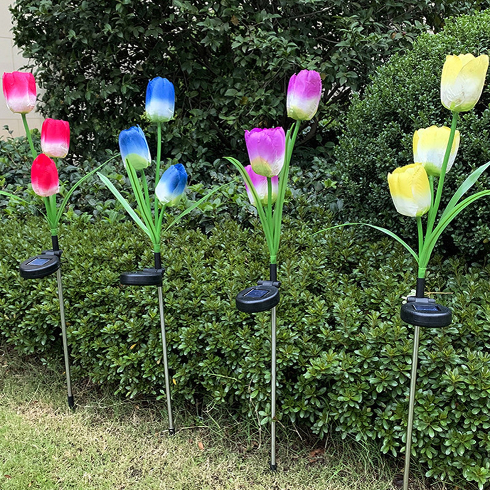 Set 2 x lampa solara Lalele decorative, 70 cm, IP 66