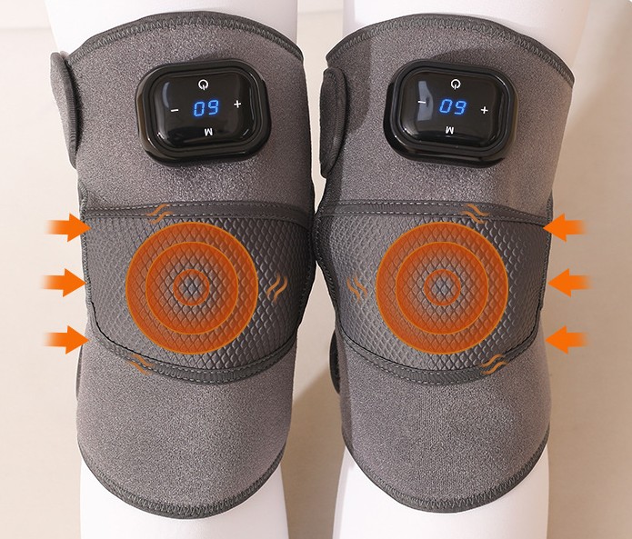 Aparat masaj pentru genunchi, incalzire si vibratii, 3 trepte de caldura