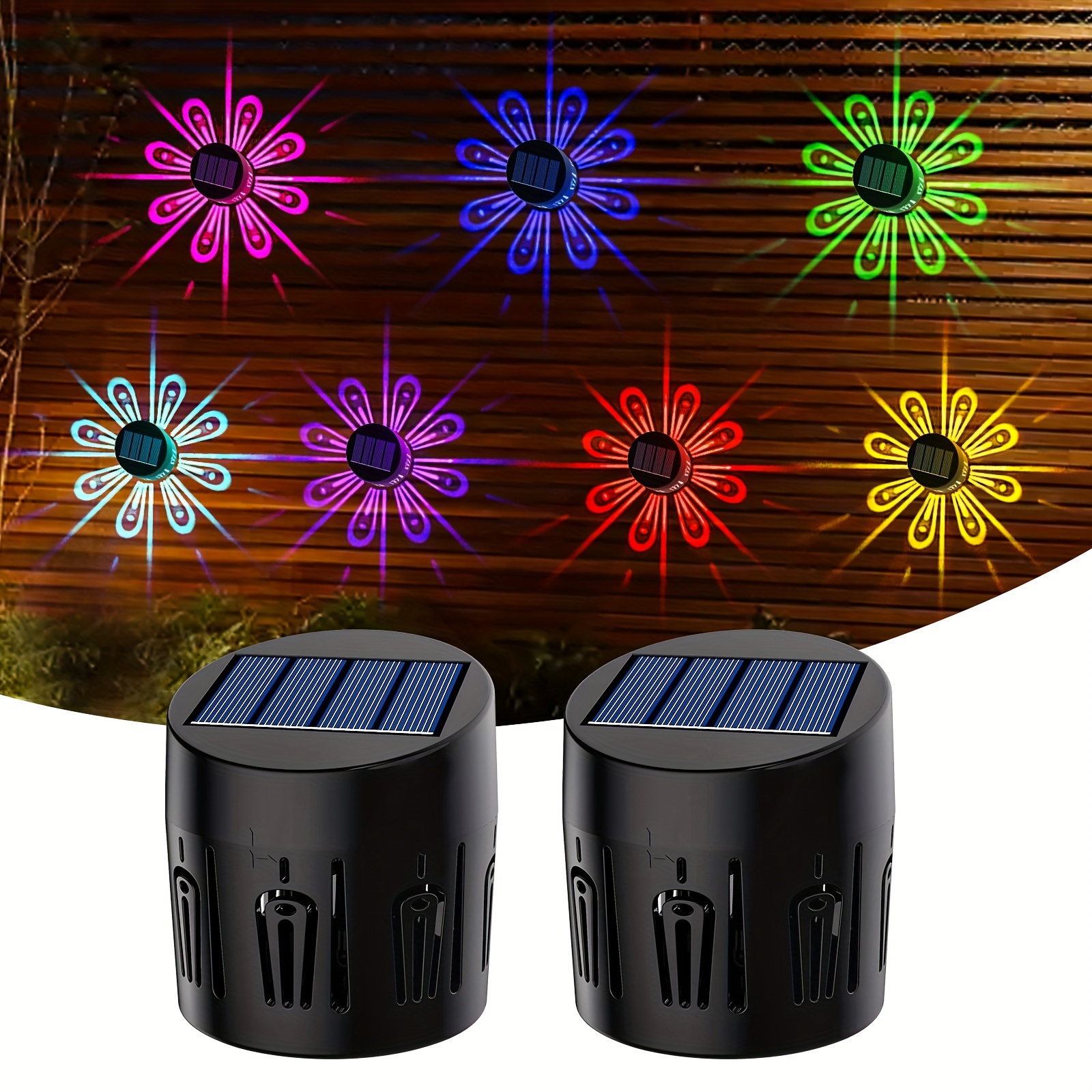 Set 6 lampi solare, LED RGB Multicolor