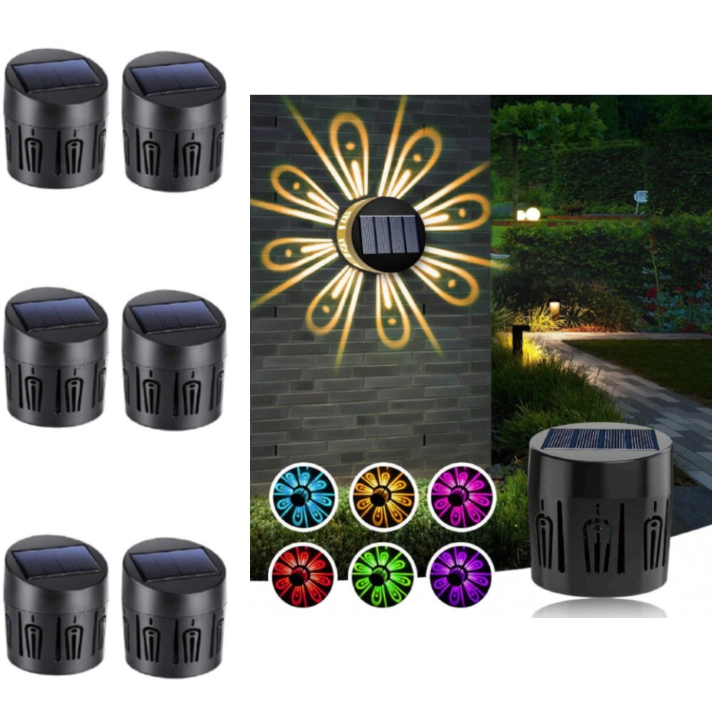 Set 6 lampi solare, LED RGB Multicolor