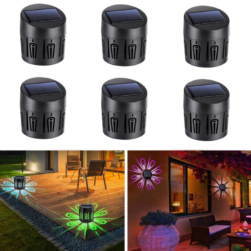 Set 6 lampi solare, LED RGB