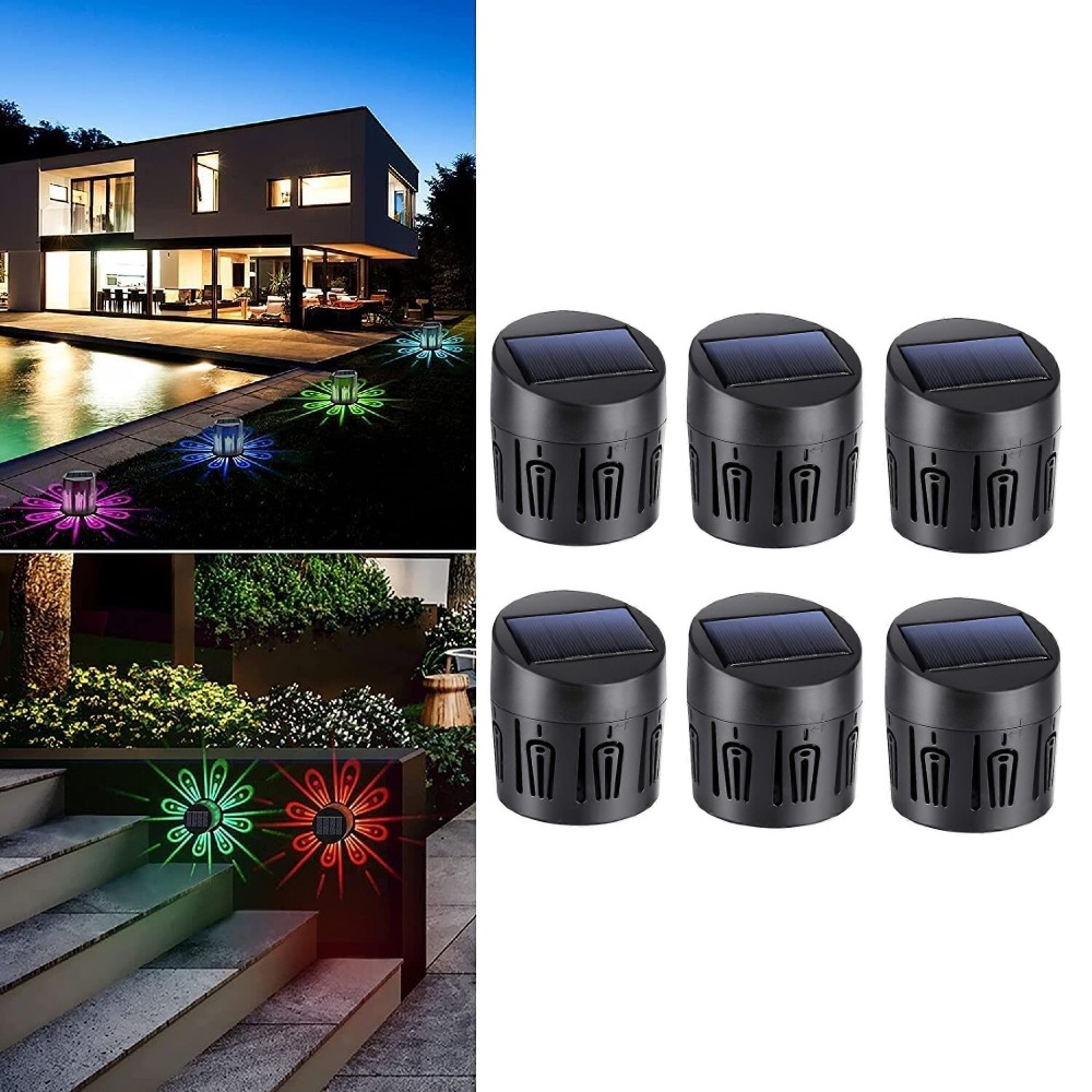 Set 6 lampi solare, lumina LED RGB