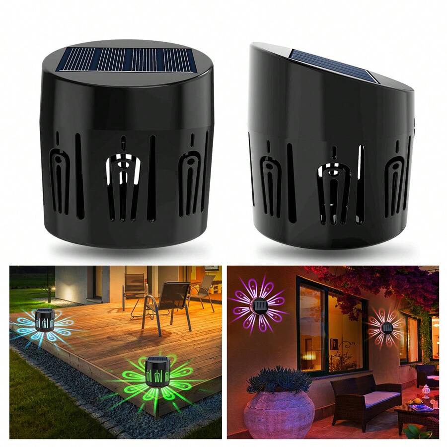 Set 6 lampi solare, lumina LED RGB