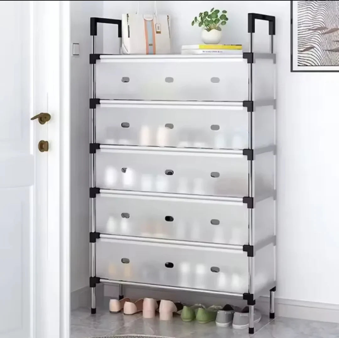 Suport de incaltaminte cu 5 sertare si raft