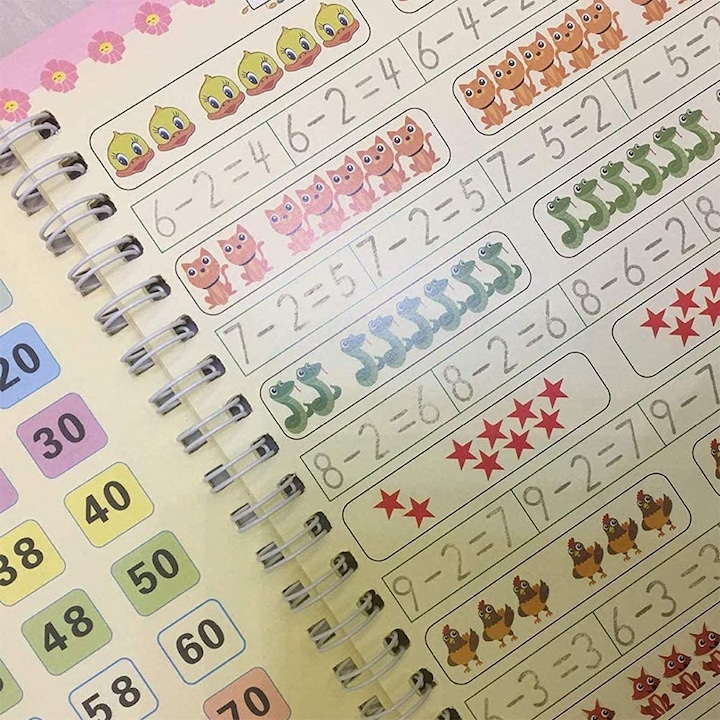 Set 4 caiete educative, 1 pix si 5 rezerve