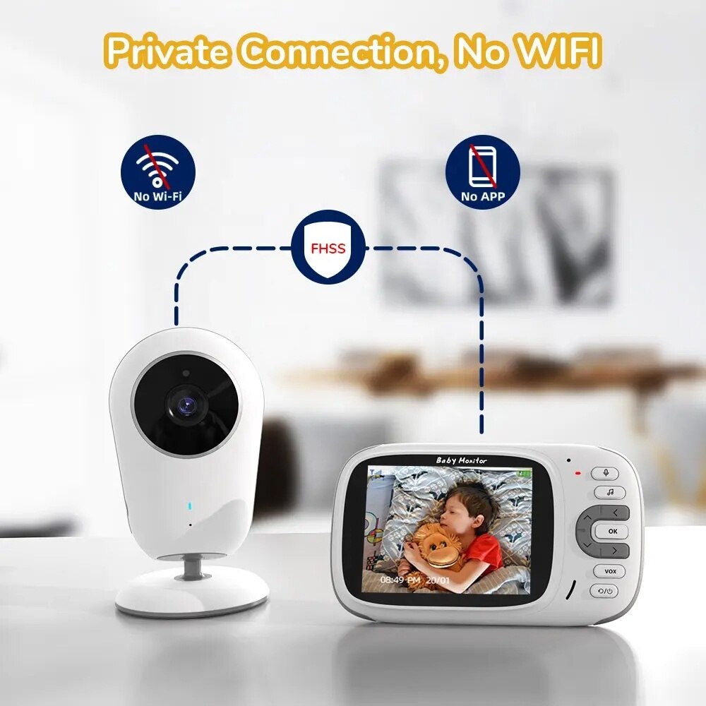 Baby Monitor Smart Wireless, Camera de supraveghere Audio-Video