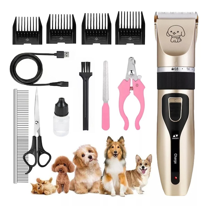 Masina fara fir pentru tuns animale, 1200 mAh