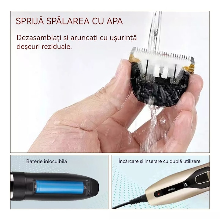 Masina fara fir pentru tuns animale, 1200 mAh