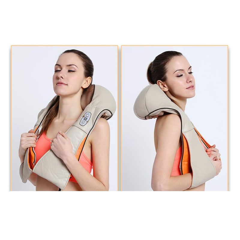 Aparat pentru masaj cervical Shiatsu cu functie de incalzire