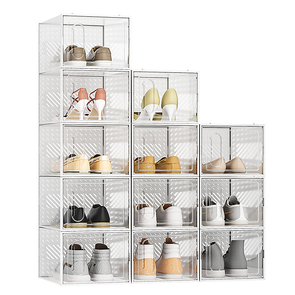 Set 4 cutii organizatoare pentru incaltaminte