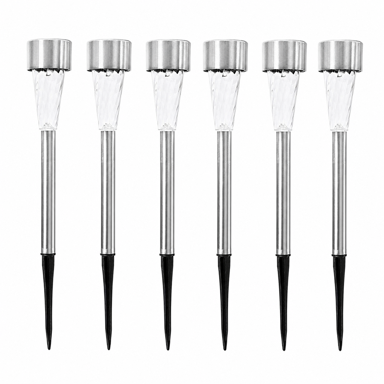 Set 10 x Lampa solara 31 cm, Argintiu