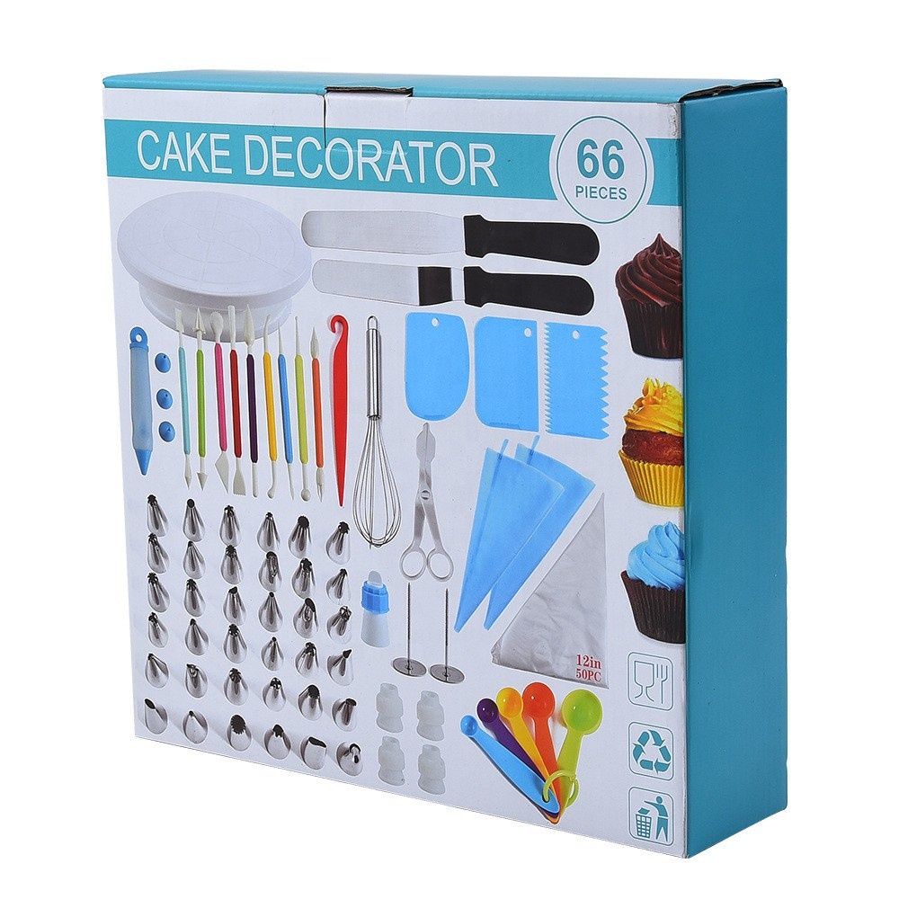 Set 66 de accesorii, ornamente pentru decorare torturi