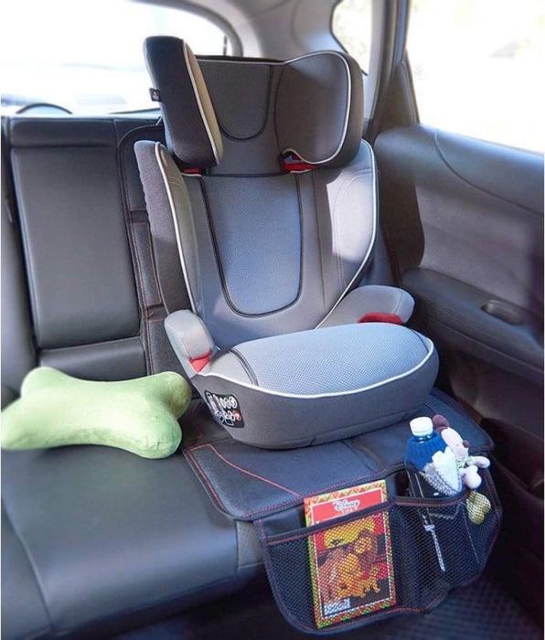 Husa impermeabila protectie bancheta auto, 2 buzunare