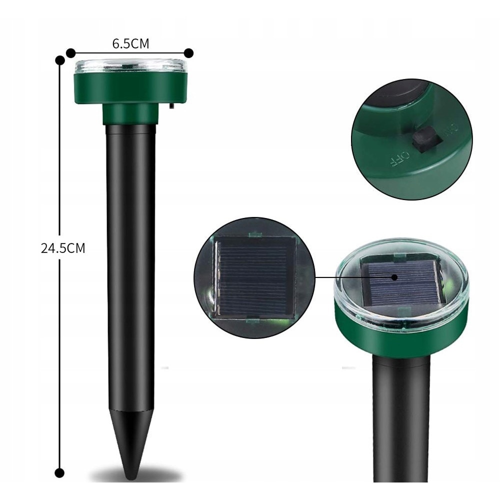 Set 6 x Aparat pentru alungat rozatoare, cartite, efecte sonore si vibratii