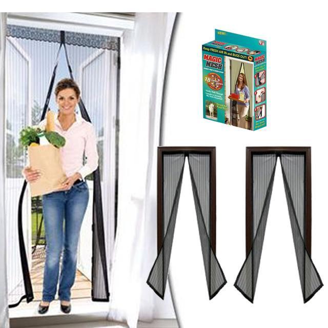 Set 3 perdele magnetice impotriva insectelor, 210 x 100 cm