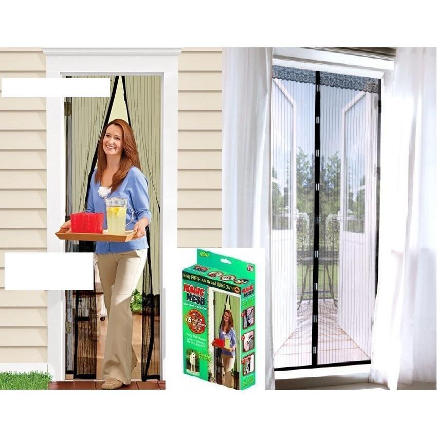 Set 3 perdele magnetice impotriva insectelor, 210 x 100 cm