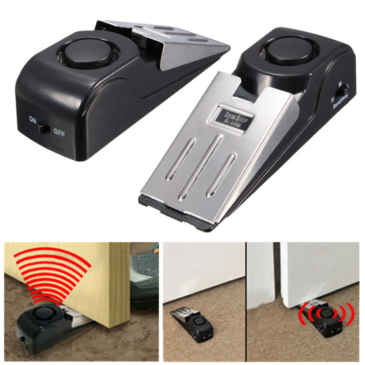 Set 2 x Opritor de usa cu alarma si senzor de vibratie