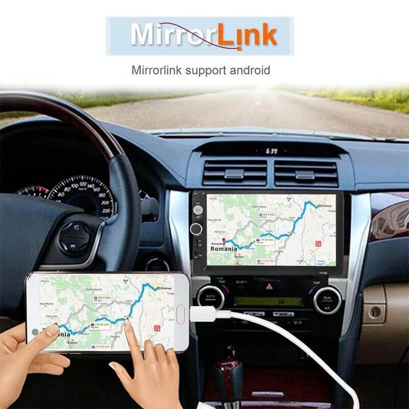 MP5 Player Auto 7010B, Bluetooth, Touchscreen, 4 x 60W, telecomanda