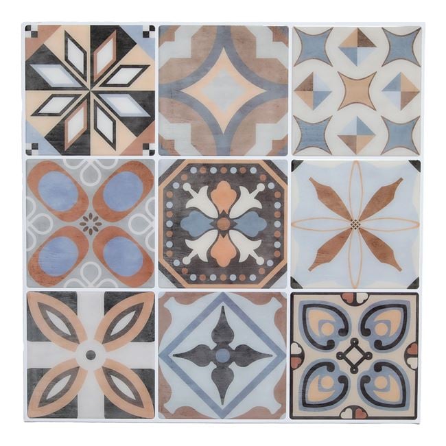 Set 4 x Autocolant de perete, tip gresie, 30x30 cm