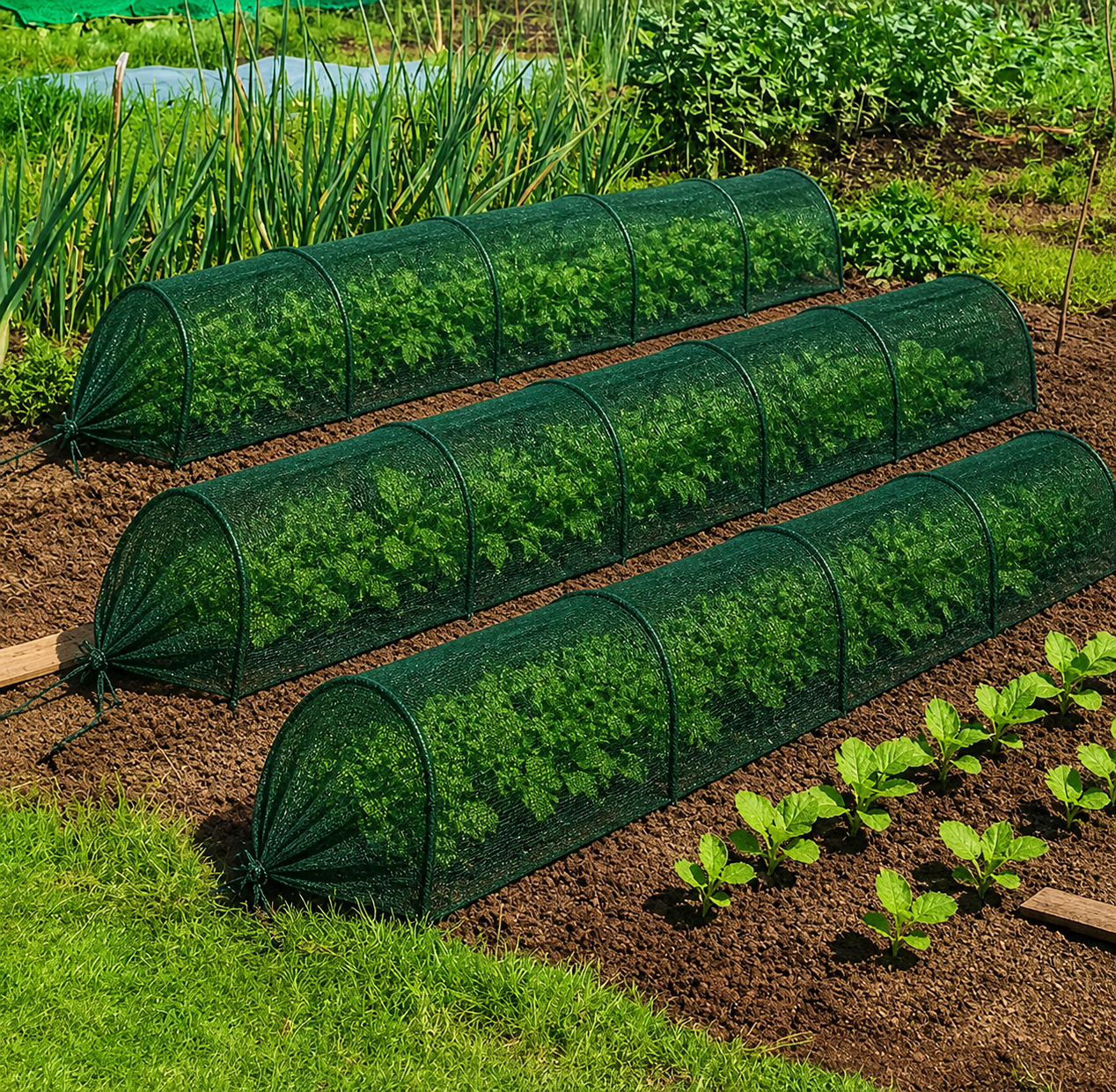 Set 3 x Tunel protectie plante 300x45 cm