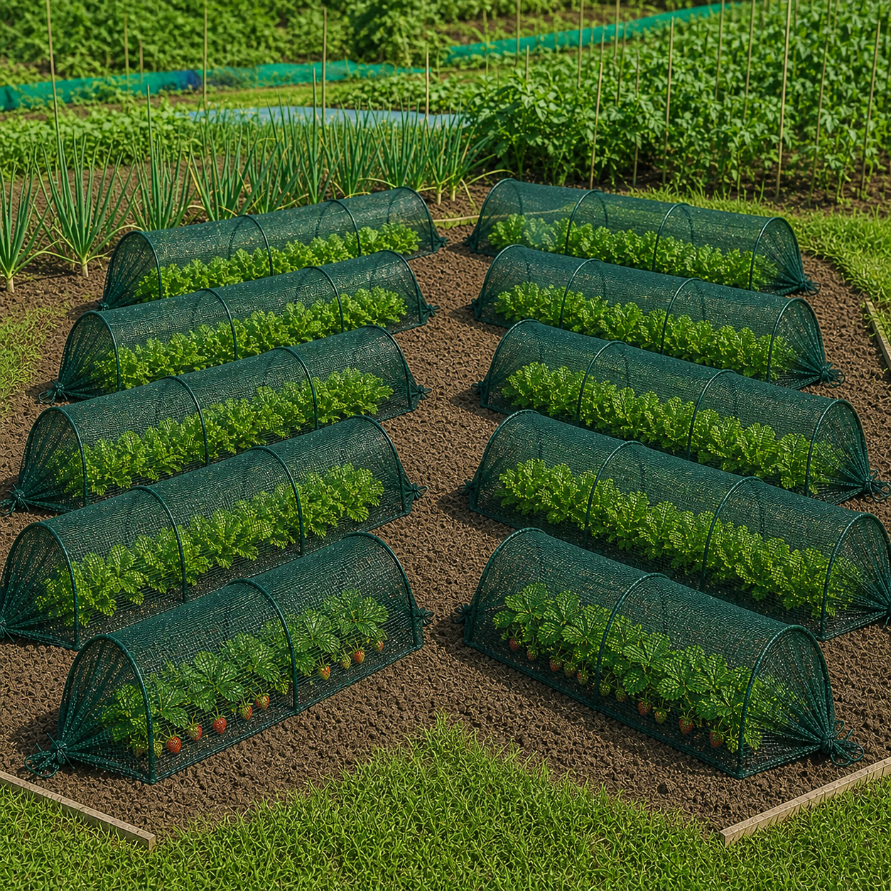 Set 10 x Tunel protectie plante 300x45 cm