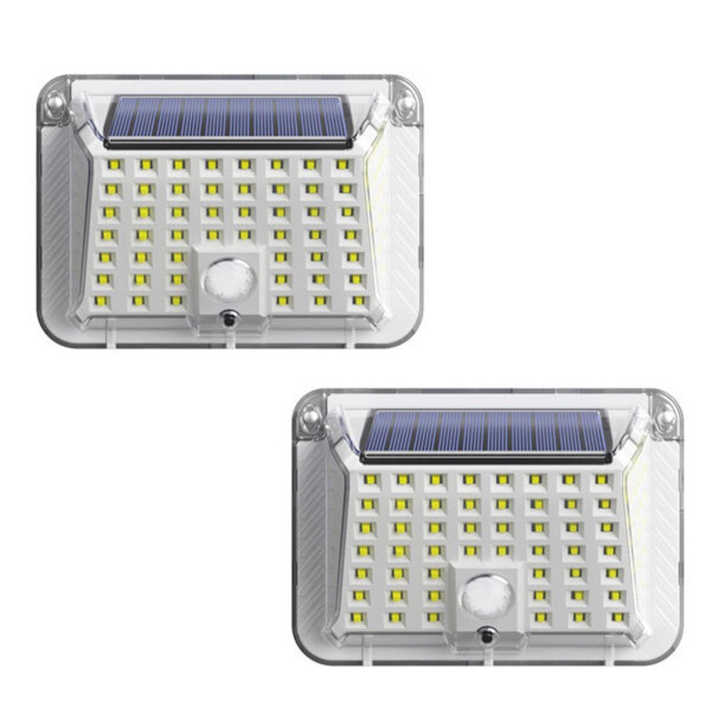 Set 2 x Lampa solara 90 LED Jortan, senzor de miscare